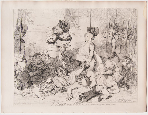 Gillray A March to the Bank